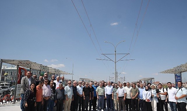 Başkan Altay Basın Mensuplarıyla Birlikte Raylı Sistem Projelerini İnceledi
