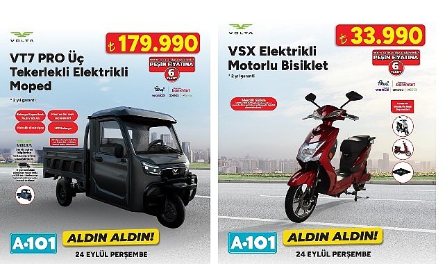 A101’de Elektrikli Moped Satışı