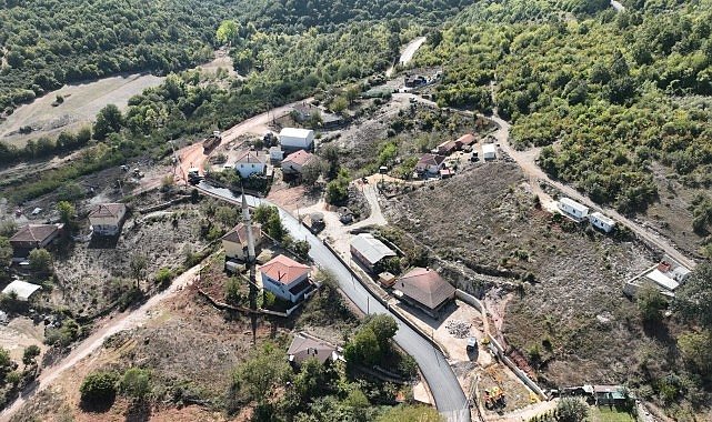 Körfez’de köy yollarına Büyükşehir dokunuşu
