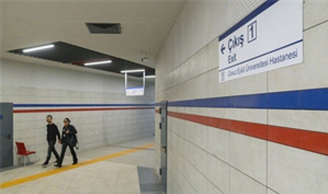 İzmir Metrosu’ndan Dokuz Eylül Hastanesi’ne kesintisiz yaya tüneli açıldı